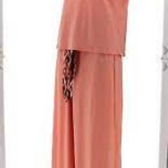 NWT G BY GIULIANA 3-PIECE TOP, BOTTOM & SCARF BELT SET TERRA COTTA SMALL - Picture 3 of 12